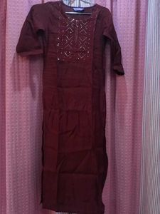 Kurta Set Of Brown Colour