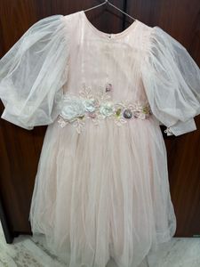 Blush Pink Flower Girl Dress