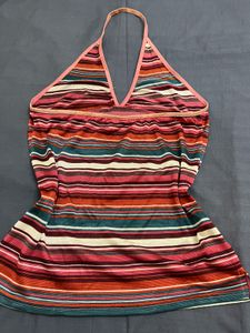 Striped Halter Top
