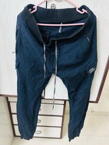 Navy Blue Cargo Joggers