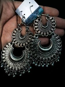 Combo Of Chandbaliya &amp; Mat Finish Necklace For Wom
