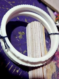 White Bangle Set