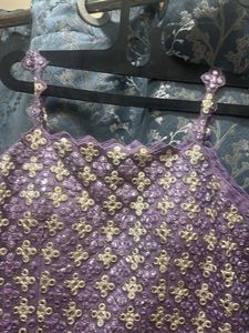 Elegant Purple Ethnic Gown