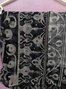 Elegant Black & Grey Dupatta