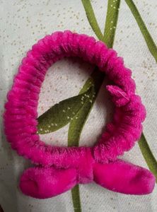 Pink microfibre skincare Headband