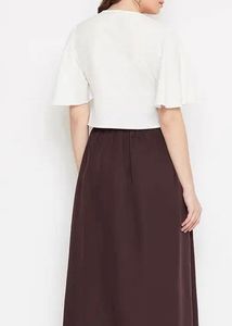 Chic Two-Tone Maxi Dress