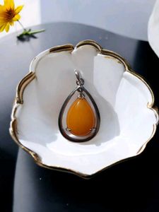 Yellow Aventurine Drop Crystal Pendant