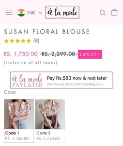 Susan Floral Blouse