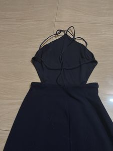 Blue Backless Dress