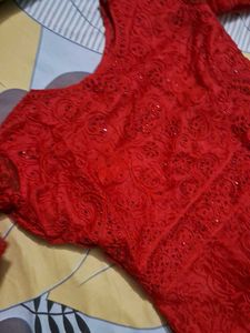Red Ethnic Gown