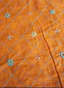 3 piece mirror embroidery cotton unstitched suit