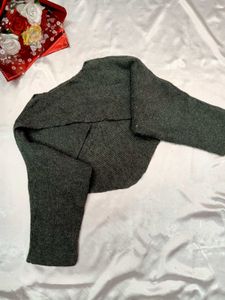 Grey Knit Shrug
