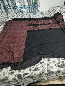 Elegant Black &amp; brown Saree