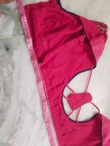 Elegant Pink Embroidered Saree