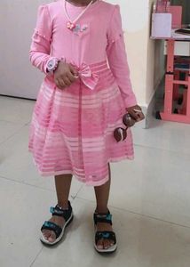 Cute Pink Girls Dress