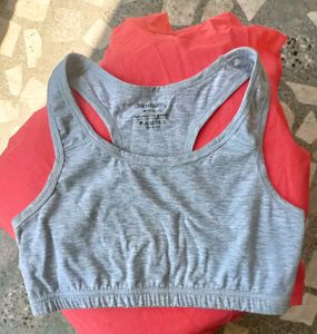 DressBerry Grey Sports Bra