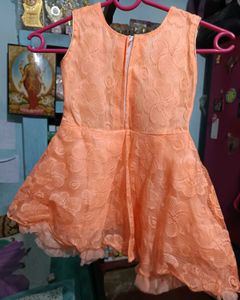 Cute Peach Party Dress