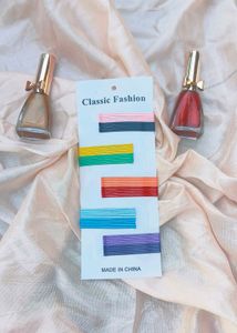 Colorful Hair Clips one card