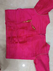 Pink Embroidered Lengha