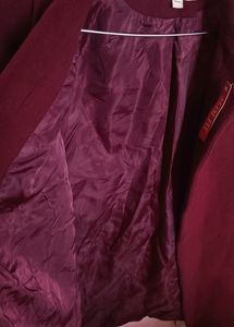 New Maroon overcoat available With tag