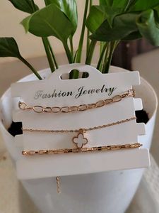 Anti Tarnish Bracelet Set Of 3😍