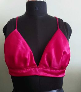 Red Backless Blouse