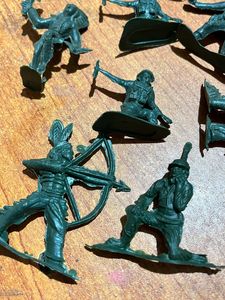 Vintage Green Army Men Figures