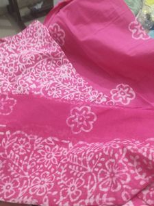 Pink Battika Print Fabric