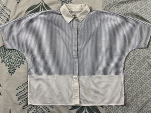 Striped Dolman Sleeve Blouse