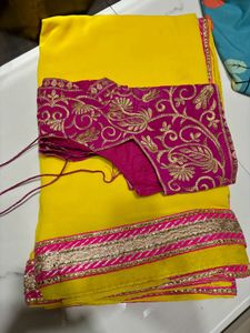 Beautiful Border Lace Saree