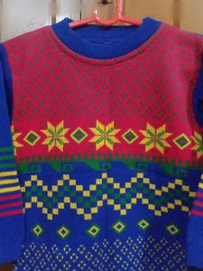 Colorful Patterned Kids Sweater