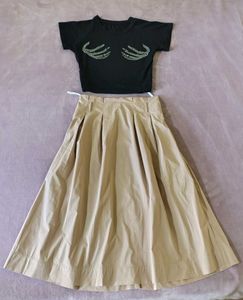 Beige Skirt