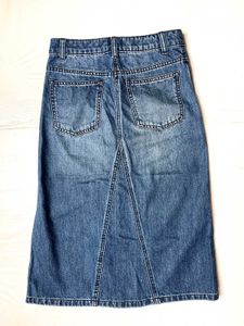 Denim Midi Skirt