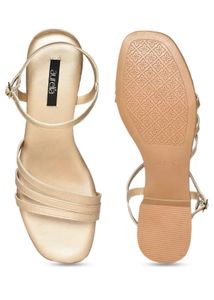 Aurelia Rose Gold Strappy Sandals