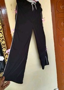 Straight Fit Black Trendy Pant