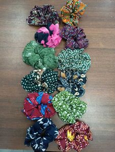 Colorful Hair Scrunchies