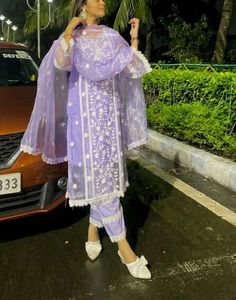 Lavender Kurta Set
