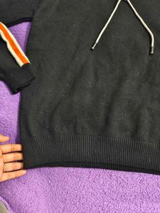 Striped Sleeve Hoodie