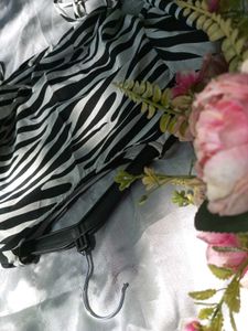 Zebra Printed Crop Top