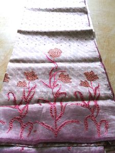 Floral Embroidered Saree