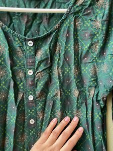 New 💗Green Printed Kurta