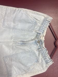 Light Wash Denim Pants Combo