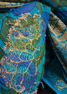 blue zari work beautiful soft saree .just 300