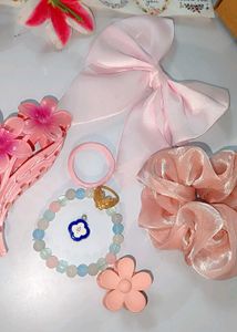 Pink/purple Hair Accessories hamper