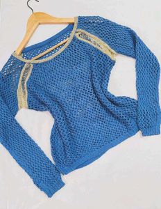 B2G2 🎁Stylish Blue Knit Sweater D