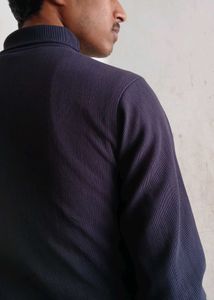 Charcoal High Neck Winter Sweatshirt for Men