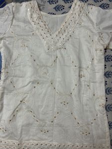 White Kurti