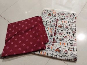 Warli Printed Cotton Top And Bottom