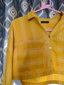 Stripped Crop Shirt K Pop