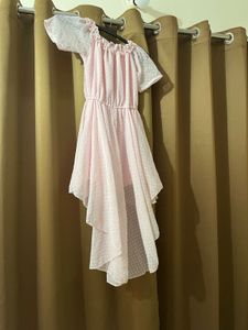 Pink High-Low Dress
